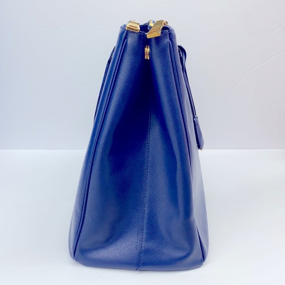 Prada Galleria Cobalt Blue Saffiano Leather Tote - Picture 12 of 13